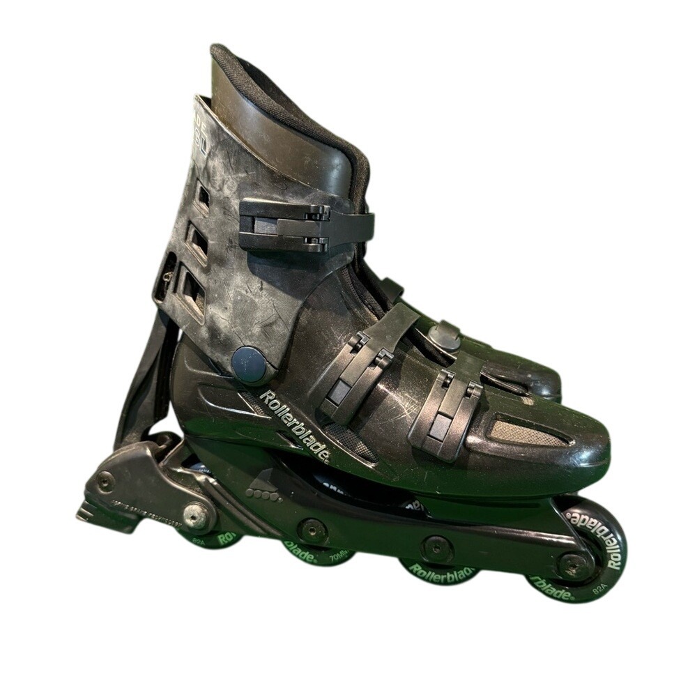 Rollerblade Bravoblade GL Inline Skates Mens Black ABT Brake 70mm Wheels‎